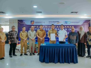 Pemkab Konsel dan Bank Sultra Teken Kerja Sama Penggunaan Kartu Kredit Pemda