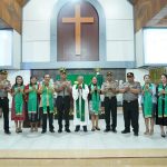 Kapolresta Kendari Ajak Jemaat Gereja Moria Bersama Jaga Keamanan