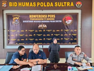 Gudang Narkoba di Kendari Digerebek, Polda Sultra Sita 3,5 Kg Barang Bukti
