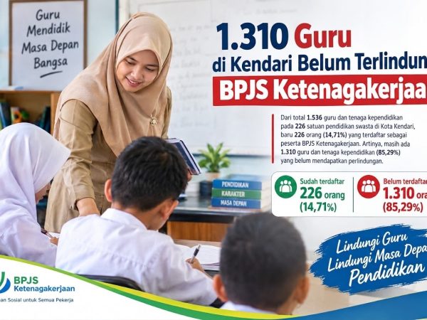 1.310 Guru di Kota Kendari Belum Terlindungi BPJS Ketenagakerjaan